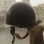 کلاه زد گلوله دوره جنگ جهانی دوم عتیقه